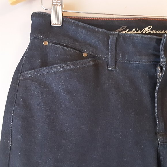 Eddie Bauer Curvy Trouser Dark Wash Jeans | New! 2 - Picture 5 of 13